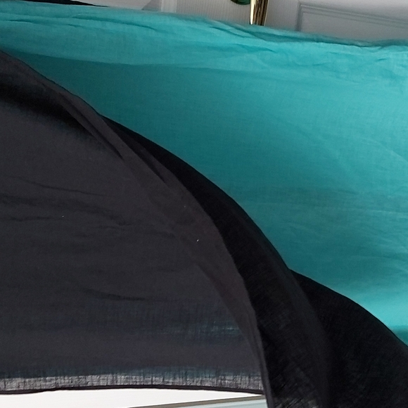 Finity maxi black and turquoise dress - Picture 4 of 10